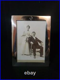 WILLIAM B. KERR Sterling Silver Picture Photo Frame With Antique Photo Very Nice