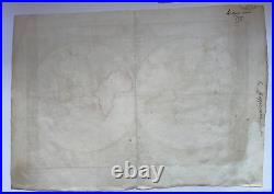WORLD MAP 1807 Jean-Baptiste CLOUET VERY LARGE NICE ANTIQUE ENGRAVED MAP