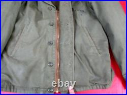 WWII US Navy USN Type N-4 or M1941 Navy Field Jacket Size 38 VERY NICE RARE